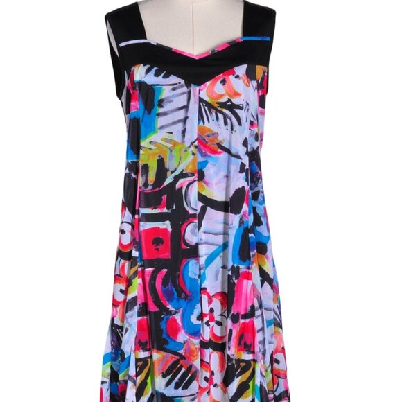 NWT Dolcezza A-Line Patterned Dress - Picture 1 of 2